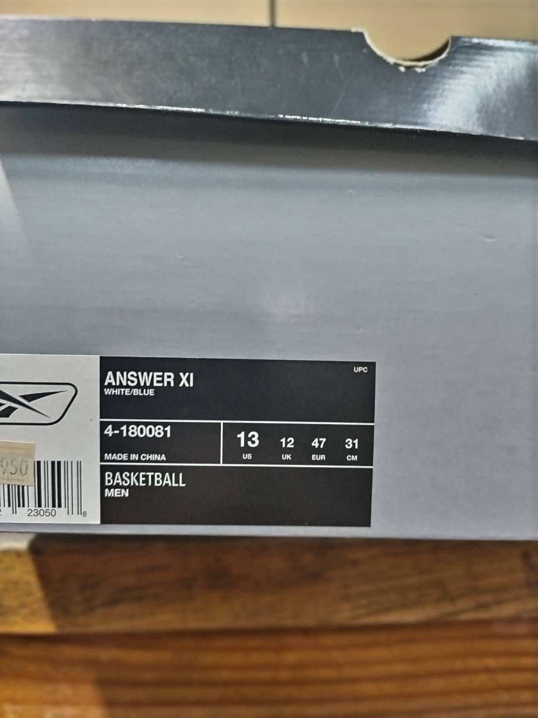  ビッグサイズ31 cm reebok ANSWER XI 4-180081 US 13 スニーカー 靴