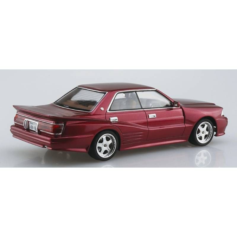 アオシマ ゼンマイカー プラモデル セット ザ・モデルカー アオシマ 1/ 24 No.62 ニッサン Y31 セドリック