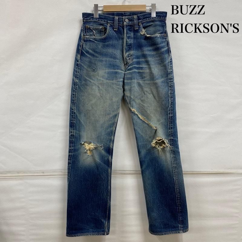 Buzz Rickson's バズリクソンズ パンツ デニム、ジーンズ ストレート ボタンフライ 赤耳 セルビッチ クラッシュ