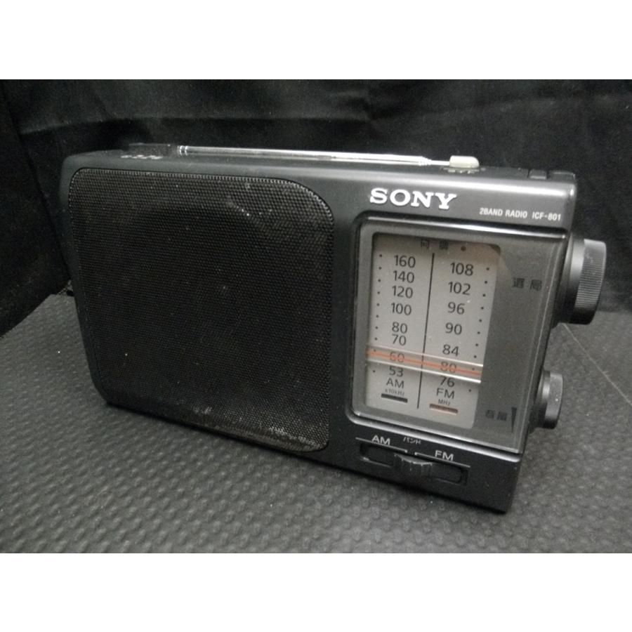 中古品 SONY ソニー AM/FM ポータブルラジオ ICF-801 コード無し ライト不点灯 - メルカリ