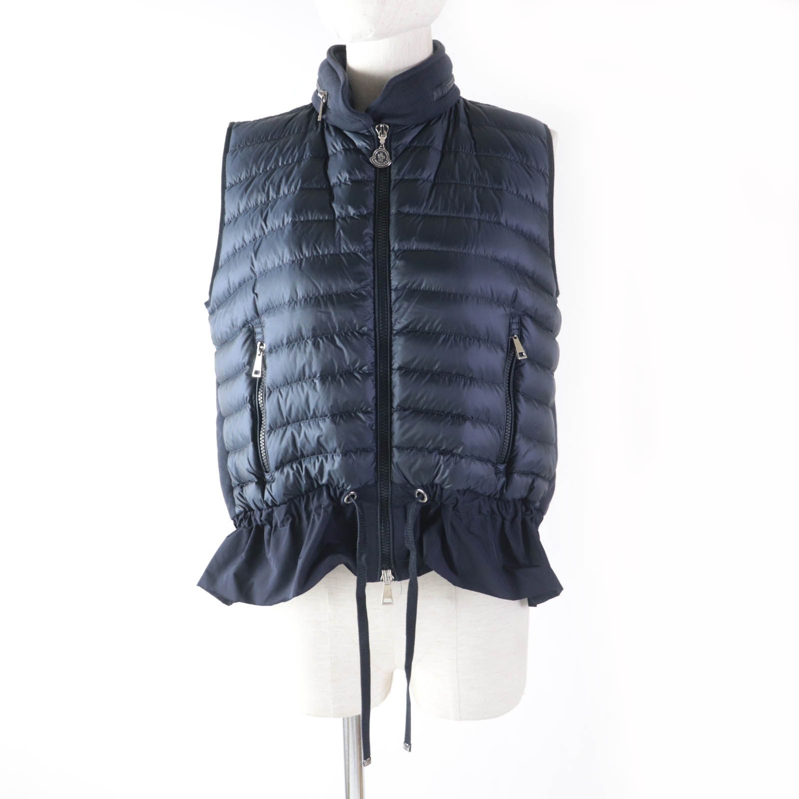 美品☆MONCLER モンクレール MAGLIA GILET マグリア ジレ フード