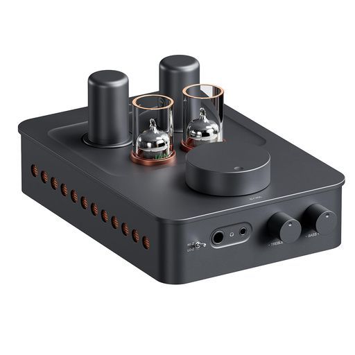 FosiAudioGR70真空管ヘッドフォンアンププリアンプ真空管5654W*2と6AC7*2を搭載真空管アンプホームオーディオ用ミニHiFiプリアンプ3.5mmと6.35mmジャック16~300オームのインピーダンスをサポート