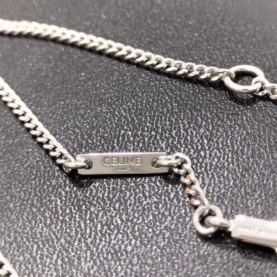 極美品】セリーヌ CELINE トリオンフ ネックレス 保管袋 箱付き