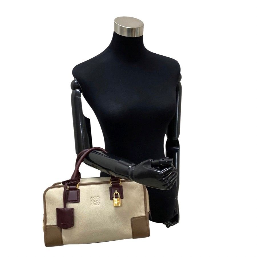 極 美品 クロシェット カデナ 鍵付 LOEWE ロエベ アマソナ 28