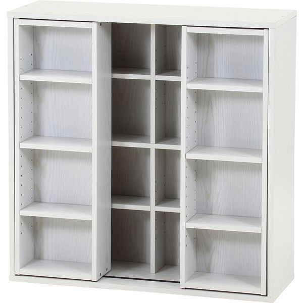 ダブルスライドラック オークホワイト 組立品