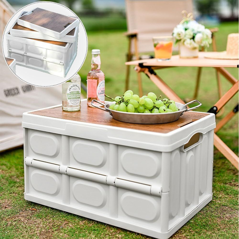 50L折りたたみ屋外ツール収納ボックス キャンプピクニックフードツール