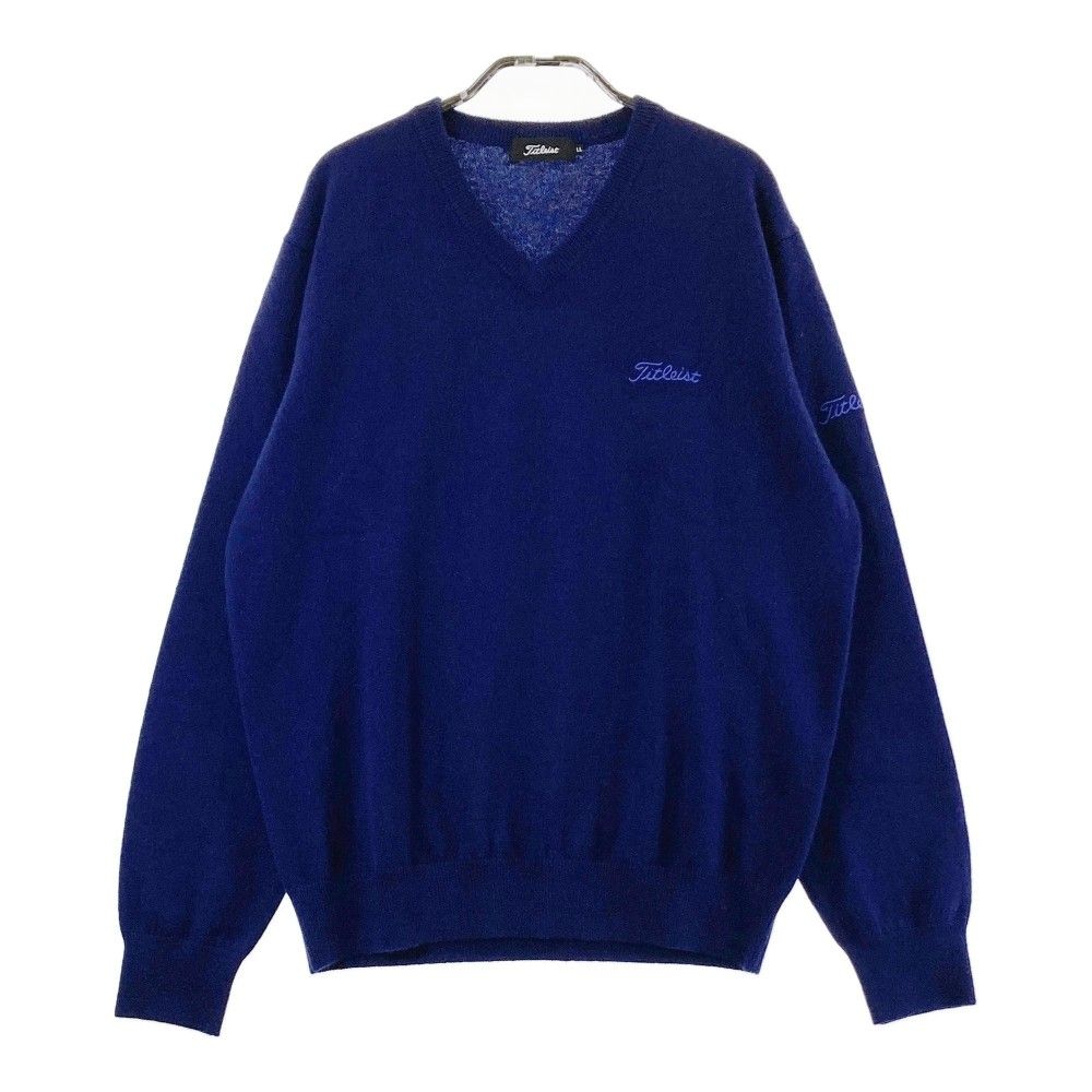 サイズ：LL TITLEIST タイトリスト  カシミヤニットセーター  ネイビー系 [240101323331] ゴルフウェア メンズ ストスト