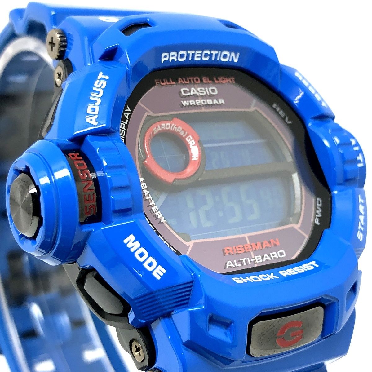 G-SHOCK ジーショック G-9200BL-2 ライズマン 海外版 ドラゴン刻印 メンインアースブルー タフソーラー 2010年3月発売 G-SHOCK ジーショック G-9200BL-2 ライズマン 海外版 ドラゴン刻印