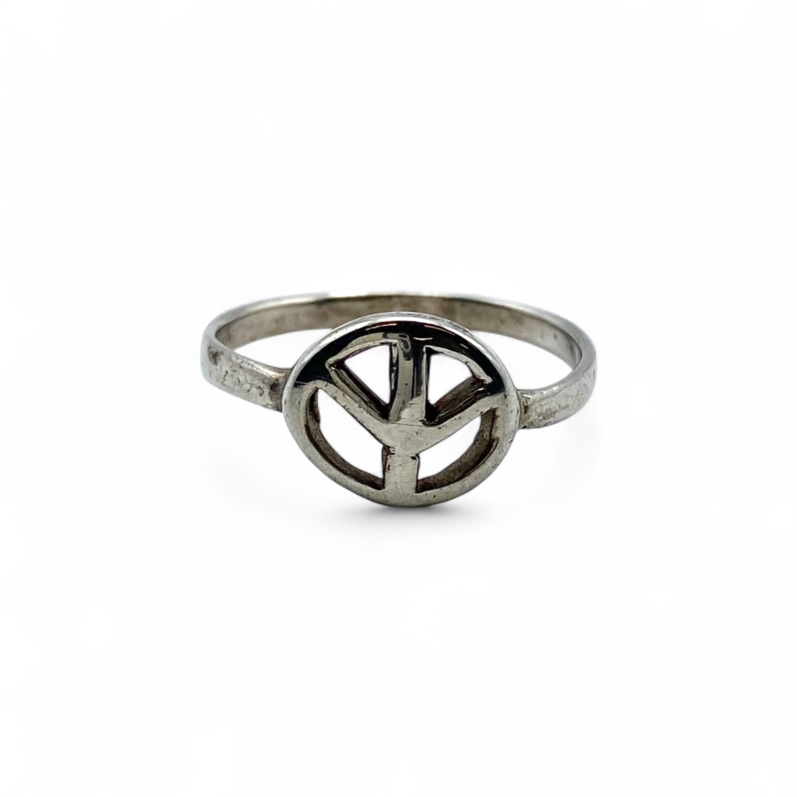 平和の象徴】ピースマーク Silver 925 刻印 90s Vintage Ring シルバー 