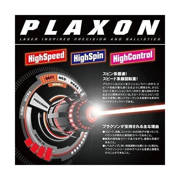 andro(アンドロ) 卓球 ラバー プラクソン400 PLAXON400 スピード系テンション 裏ソフトラバー (クロ 2) 卓球 プラクソン 裏ソフトラバー メール便 送料無料 ぐっちぃアンドロの新作ラバー!プラクソン400(PLAXON
