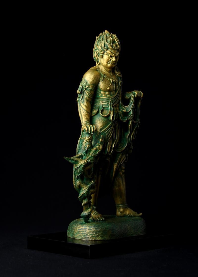 不動明王 - 総高30cm 原型・松久宗琳 蝋型 高岡銅器 仏像 - メルカリ