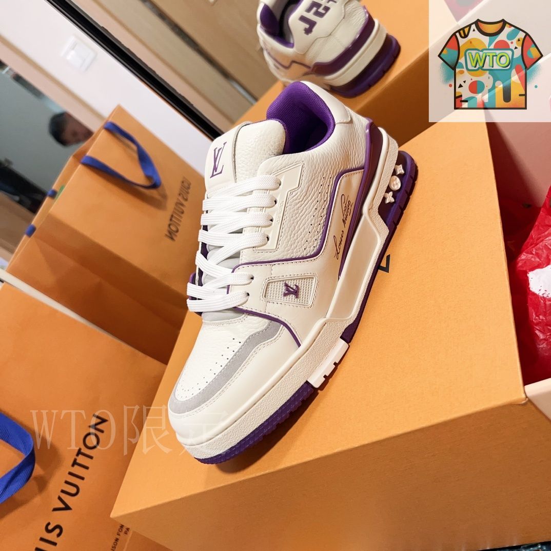 【LV◆カジュアル♪】 Louis Vuitton スニーカー Louis Vuitton x Yayoi Kusama Trainer White Print 1ABD3G LV 7