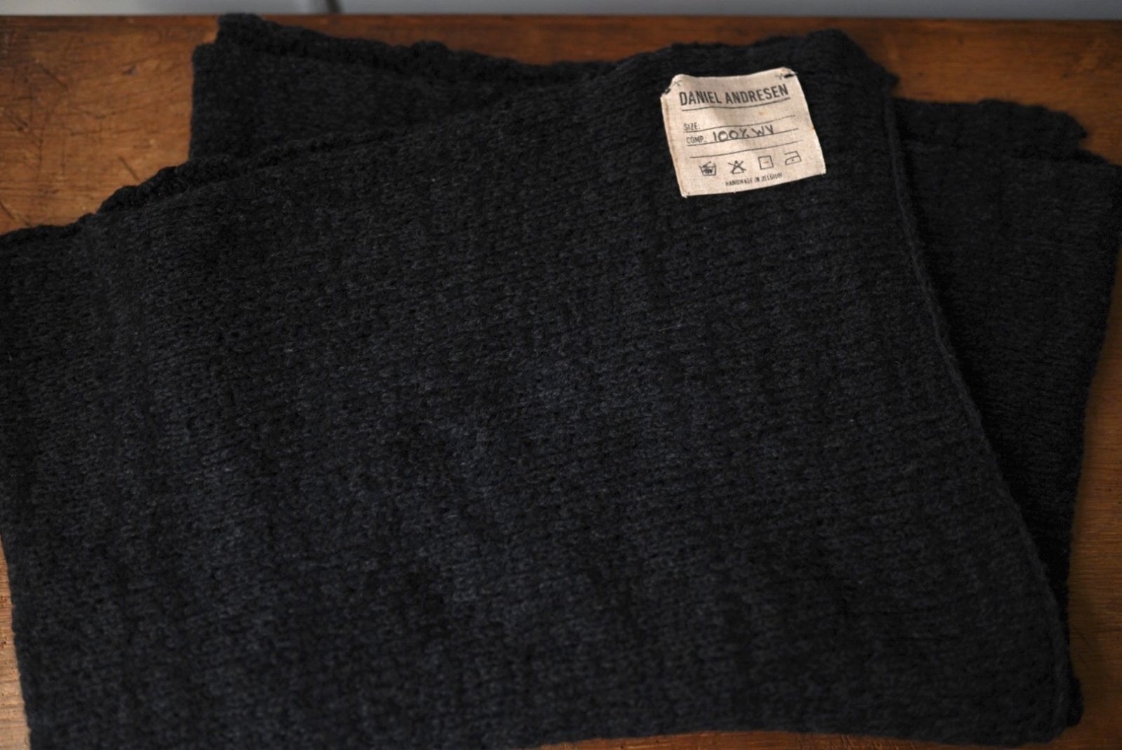  16 AW 大判ニットストール DANIEL ANDRESEN ダニエルアンドレセン ストール 小物