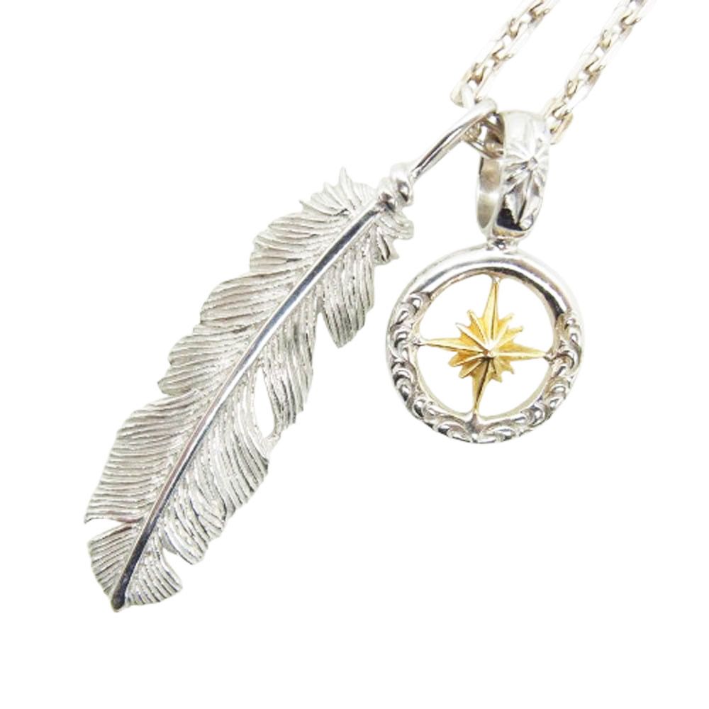 SAADサード ネックレス シルバー925 SAAD サード フェザー トップ