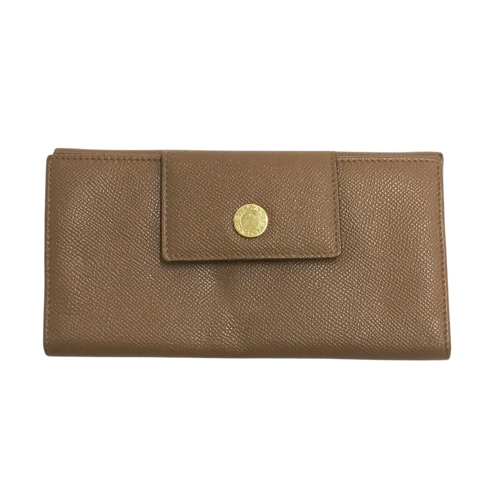BVLGARI ブルガリ 三つ折り 長財布 ブラウン系 [240101409012