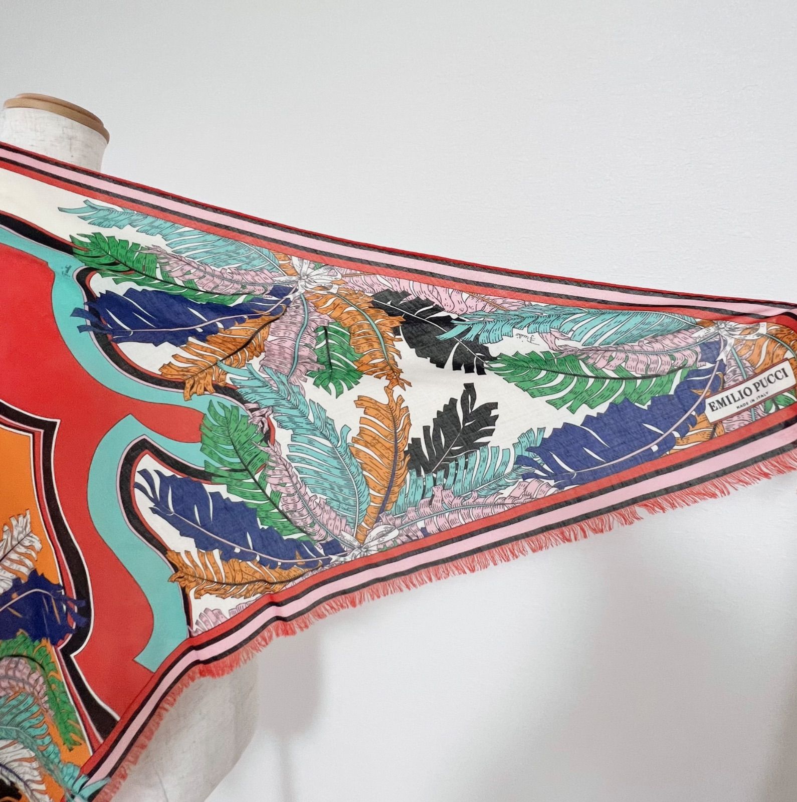 ✨新品・シルク100％✨ ストール 【45×160】 絹 ショール 花柄