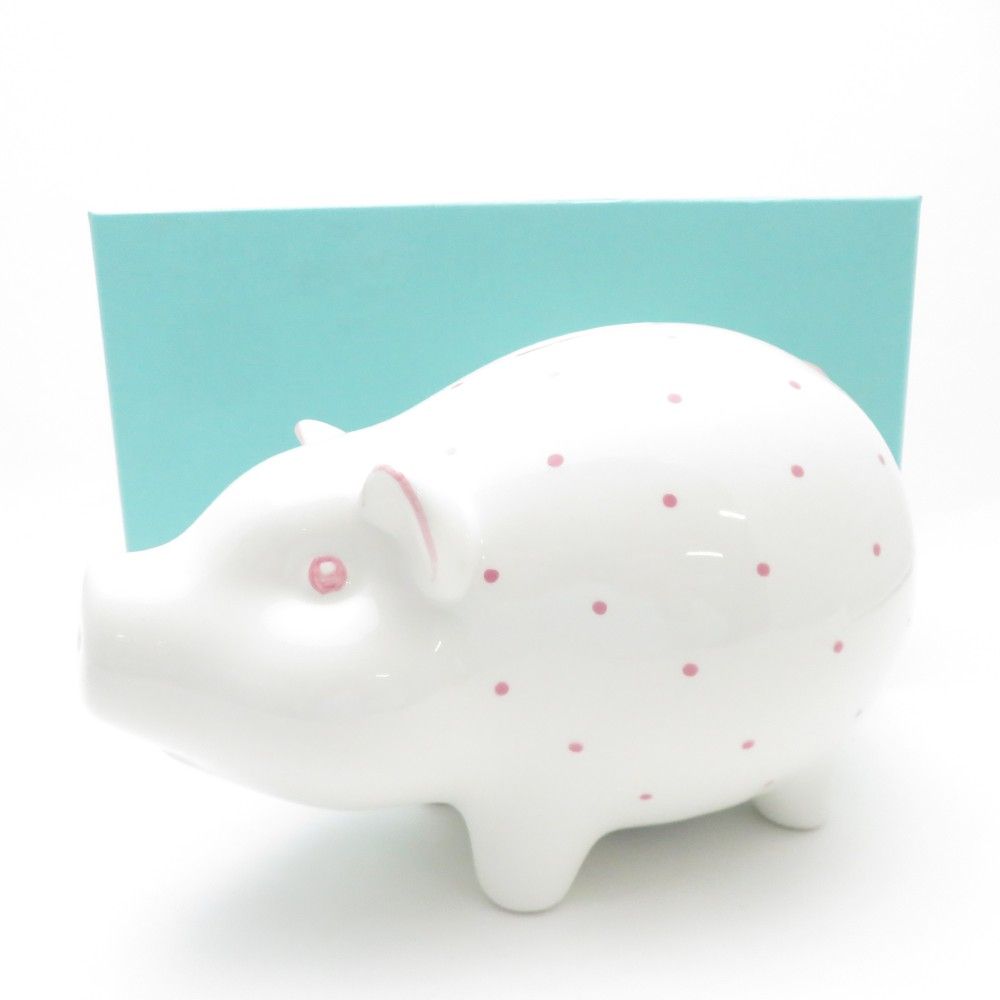 未使用 TIFFANY＆Co. ティファニー ピギーバンク 貯金箱 豚 ブタ SM3599B3 