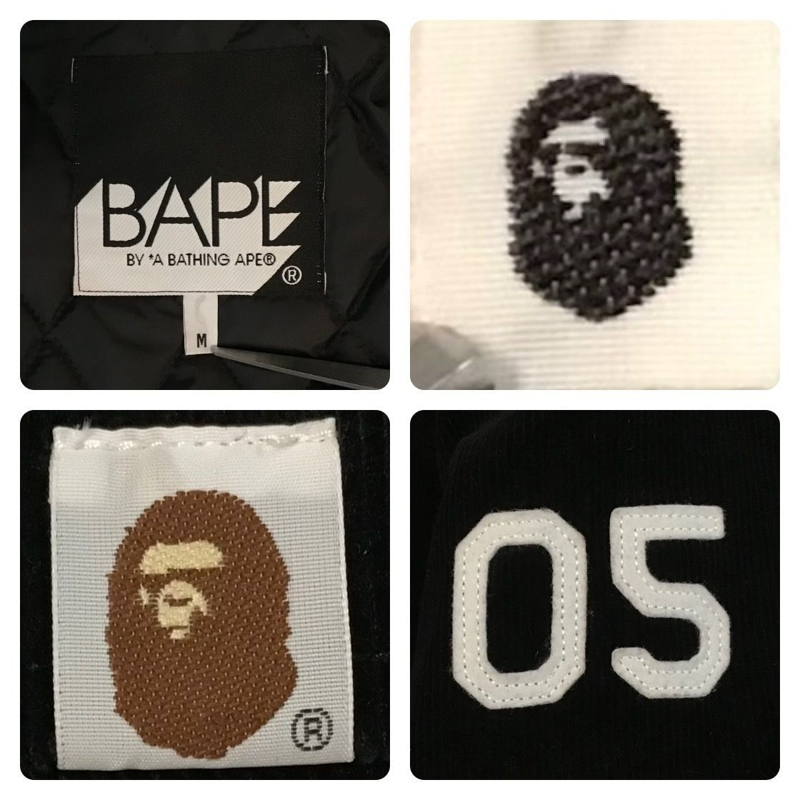 General コーデュロイ スタジャン Mサイズ black a bathing ape