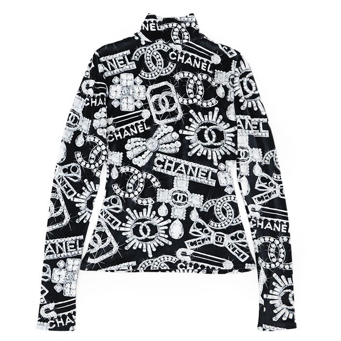 極美品】CHANEL シャネル トップス ハイネック P74548 23SS ココ