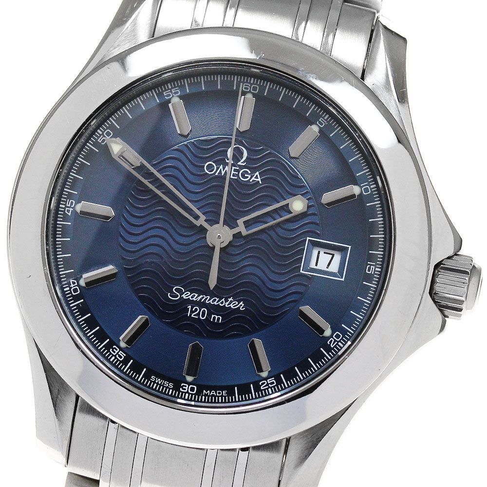 オメガ OMEGA 2511.81 シーマスター120 デイト クォーツ メンズ良品_864558