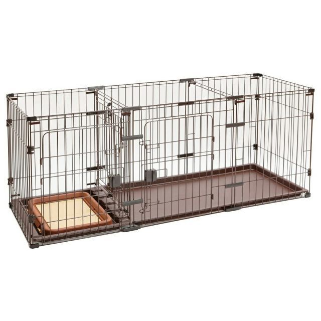 ペティオ Petio トイレのしつけが出来る ドッグルームサークル 2Way 小型犬用 トイレスペース付き 本体