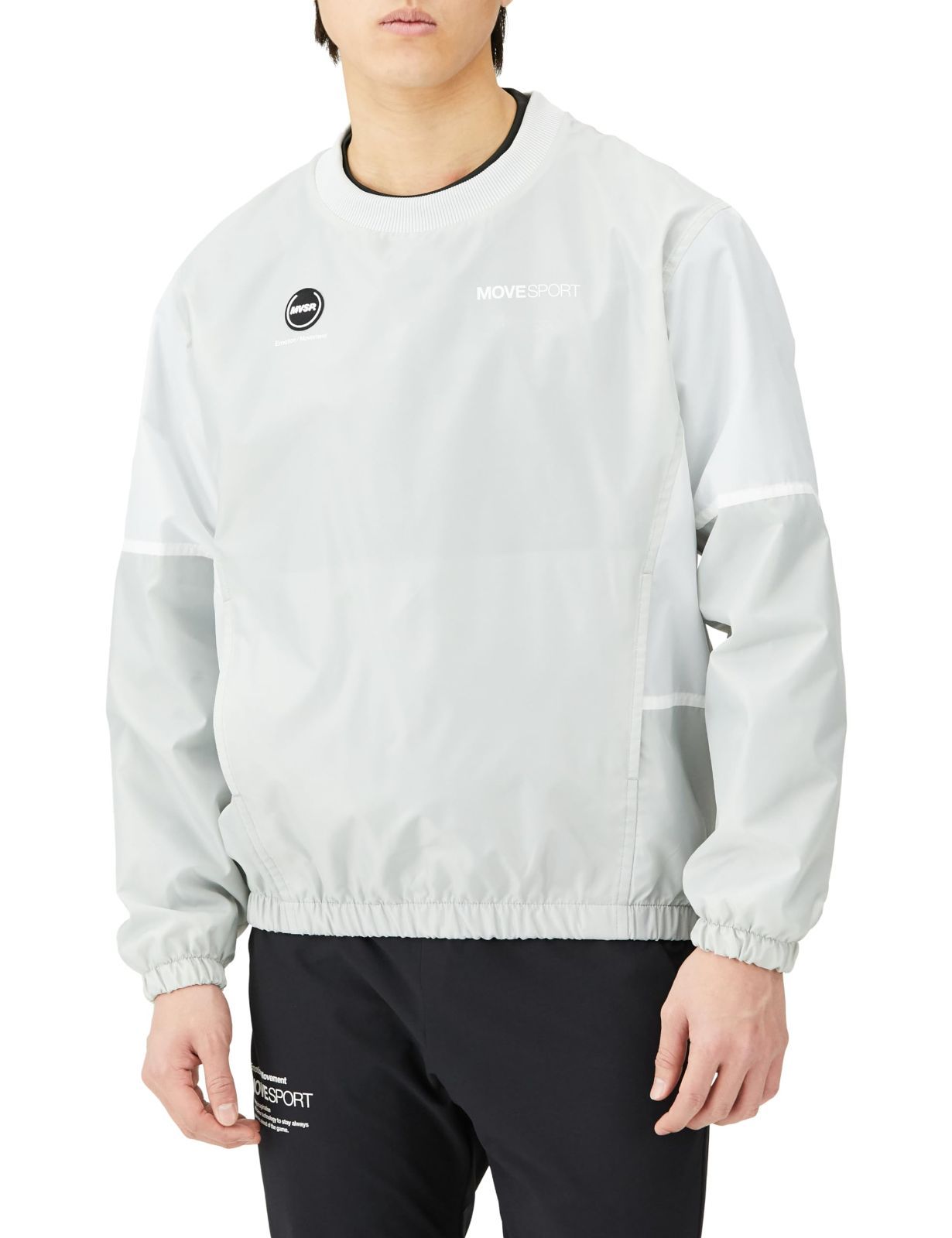 裏メッシュ バイカラーピステ デサント はっ水 防風 ウインドブレーカー フードありなし ファスナーポケット [ムーブスポーツ] メンズ