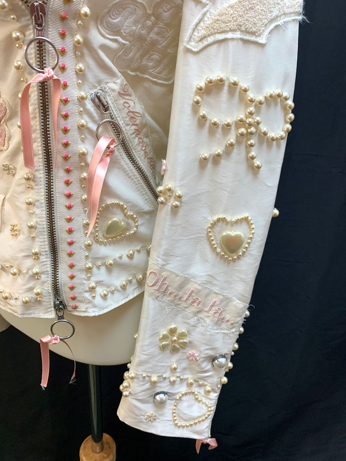 モスキーノ　ライダース ジャケット MOSCHINO モスキーノ バイカー ジャケット ライダース 斜め掛け