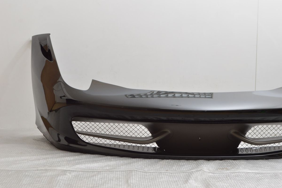 フェラーリ 458 イタリア スパイダー 純正 フロントバンパー ブラック系 黒 フィン付属 ノーマル戻し カスタムベース 81367400