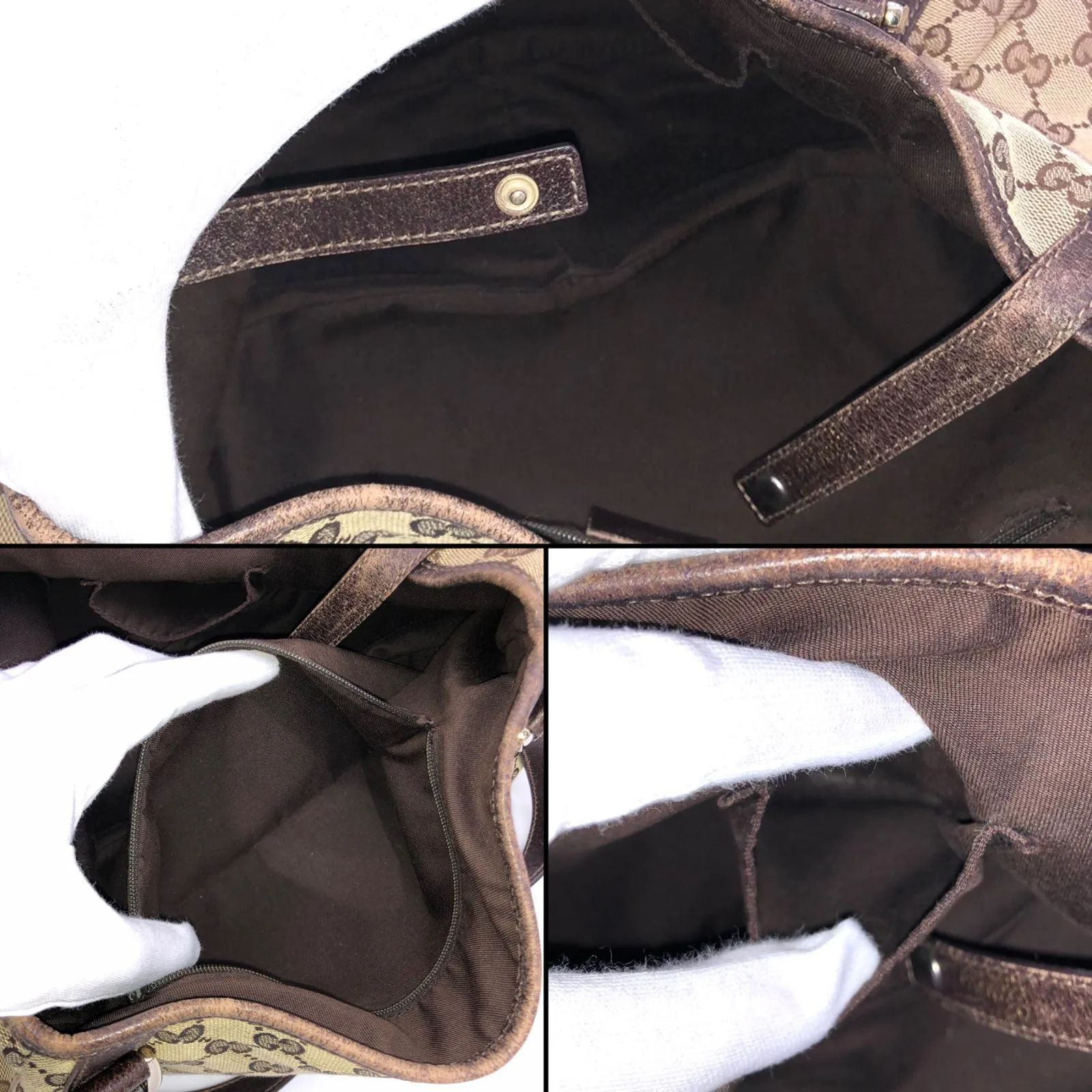 ▽GUCCI/グッチ GGキャンバス トートバッグ 130736 レディース 付属品