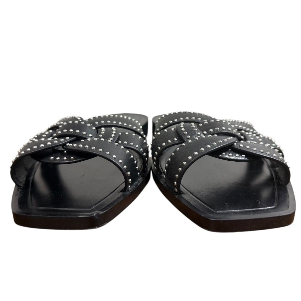 vintage サンローラン サンダル　37 美品 SAINT LAURENT PARIS サンローランパリ レザー スタッズ