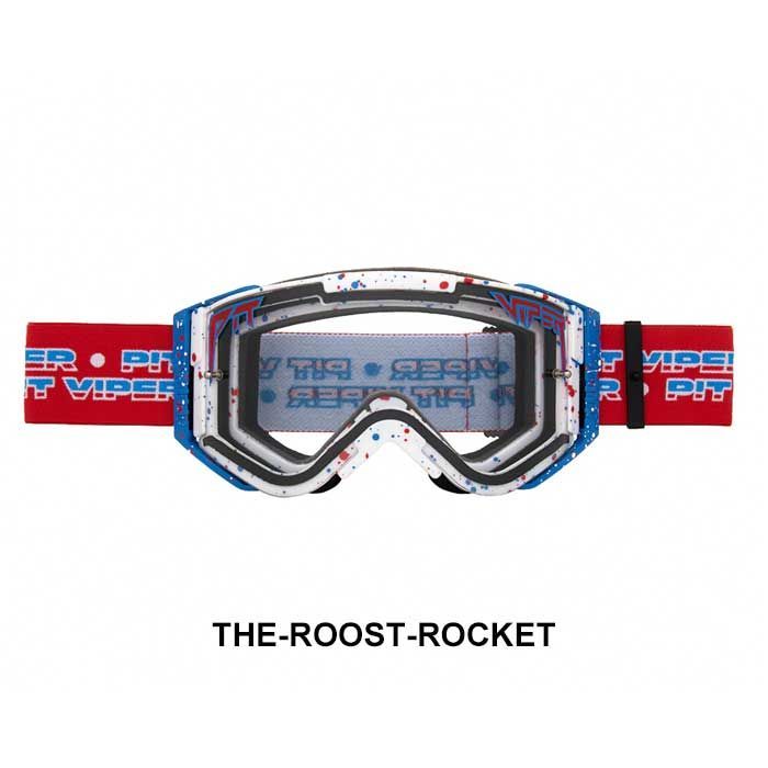 ピットバイパー ダートゴーグル Pit Viper THE BRAP STRAP GOGGLES オフロードゴーグル モトクロス goggleTHE-ROOST-ROCKET B