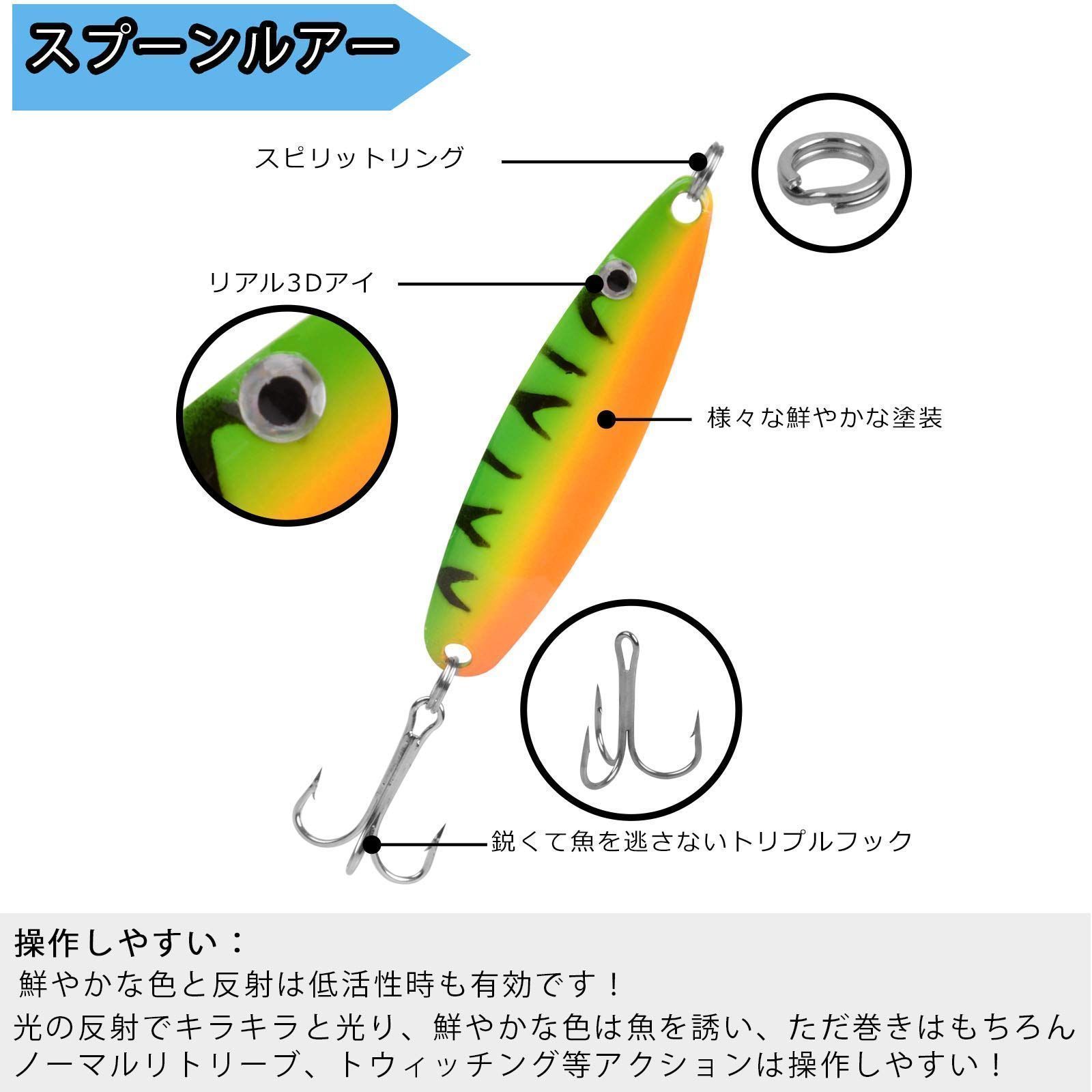 ルアーの 渓流釣りルアーセット バス釣りにも✨ nSepo-m43303994218