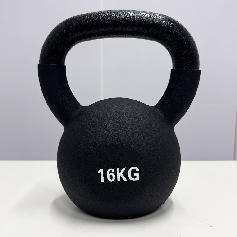 ALEX ケトルベル 16KG グレー ゴム底付き ① ダンベル 筋トレ Amazon