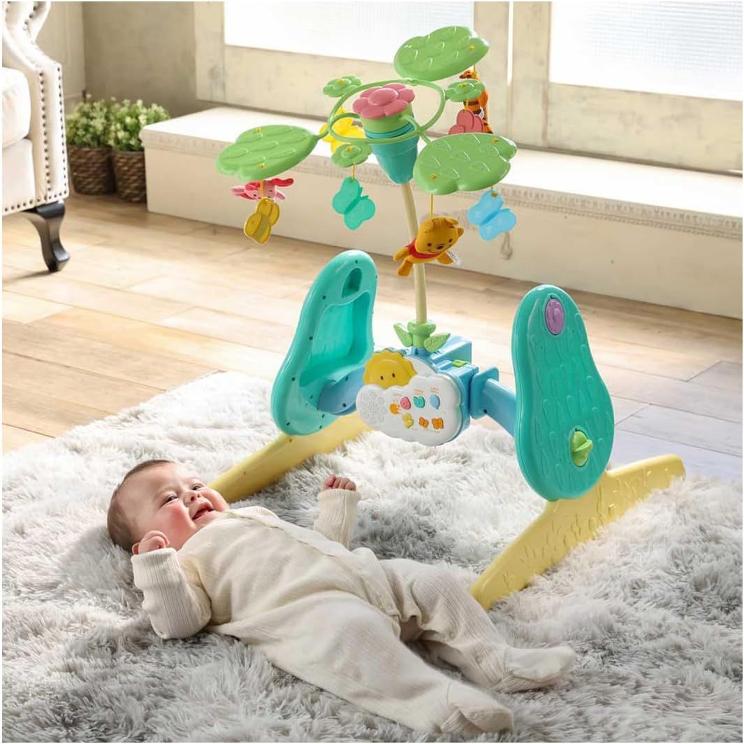 【極美品】プーメリーくまのプーさん6WAYジムメリー えらべる回転 6WAYジムにへんしんメリー プラス くまのプーさん