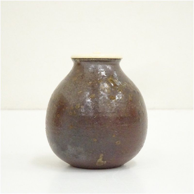 丹波焼 西端末晴造 茶入（共箱） 茶入れ 茶道 茶道具 おしゃれ 道具 濃