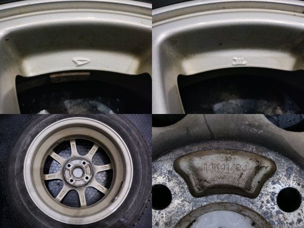 BS BLIZZAK VRX 155/65R14】スタッドレス【ダイハツ 純正ホイール 14  