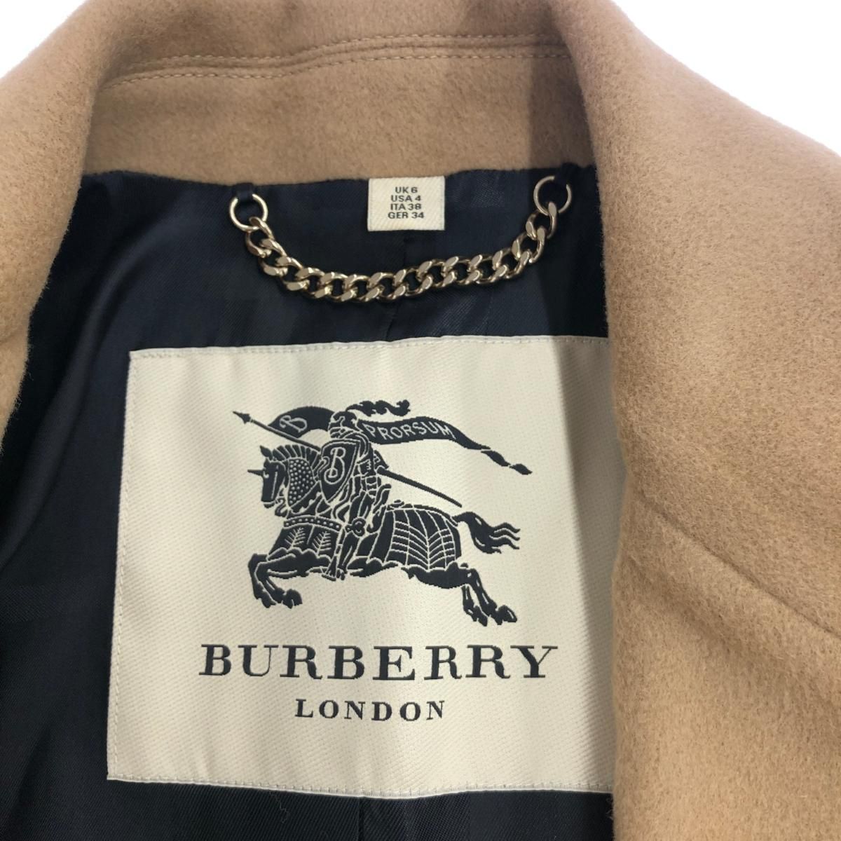 BURBERRY LONDON バーバリーロンドン チェスターコート サイズ:UK6 