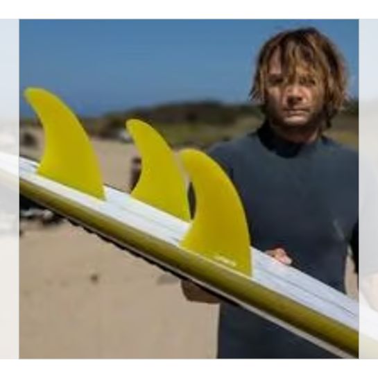 □CAPTAIN FIN□ TYLER WARREN 5 FIN GLASS Futures YELLOW 4.74