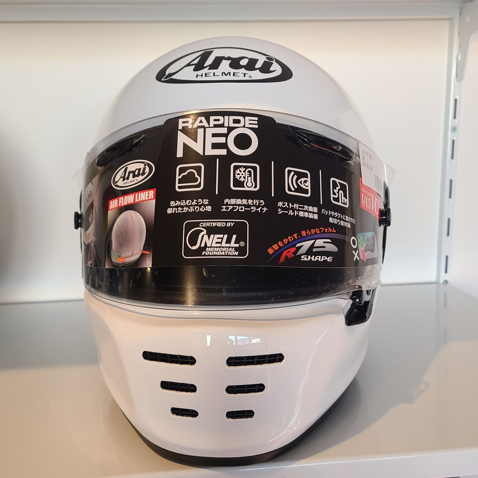 アライ Arai バイクヘルメット フルフェイス RAPIDE-NEO ラパイド・ネオ ホワイト 59-60cm - メルカリ