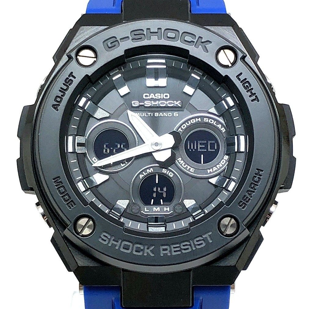 お歳暮ならオンライン ジーショック G-SHOCK GST-W300G-2A1 電波 ミッドサイズ G-STEEL 時計