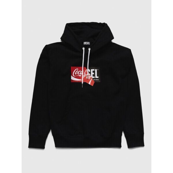 ディーゼル DIESEL パーカー M Coca-Cola コカコーラ ロゴ フード  
