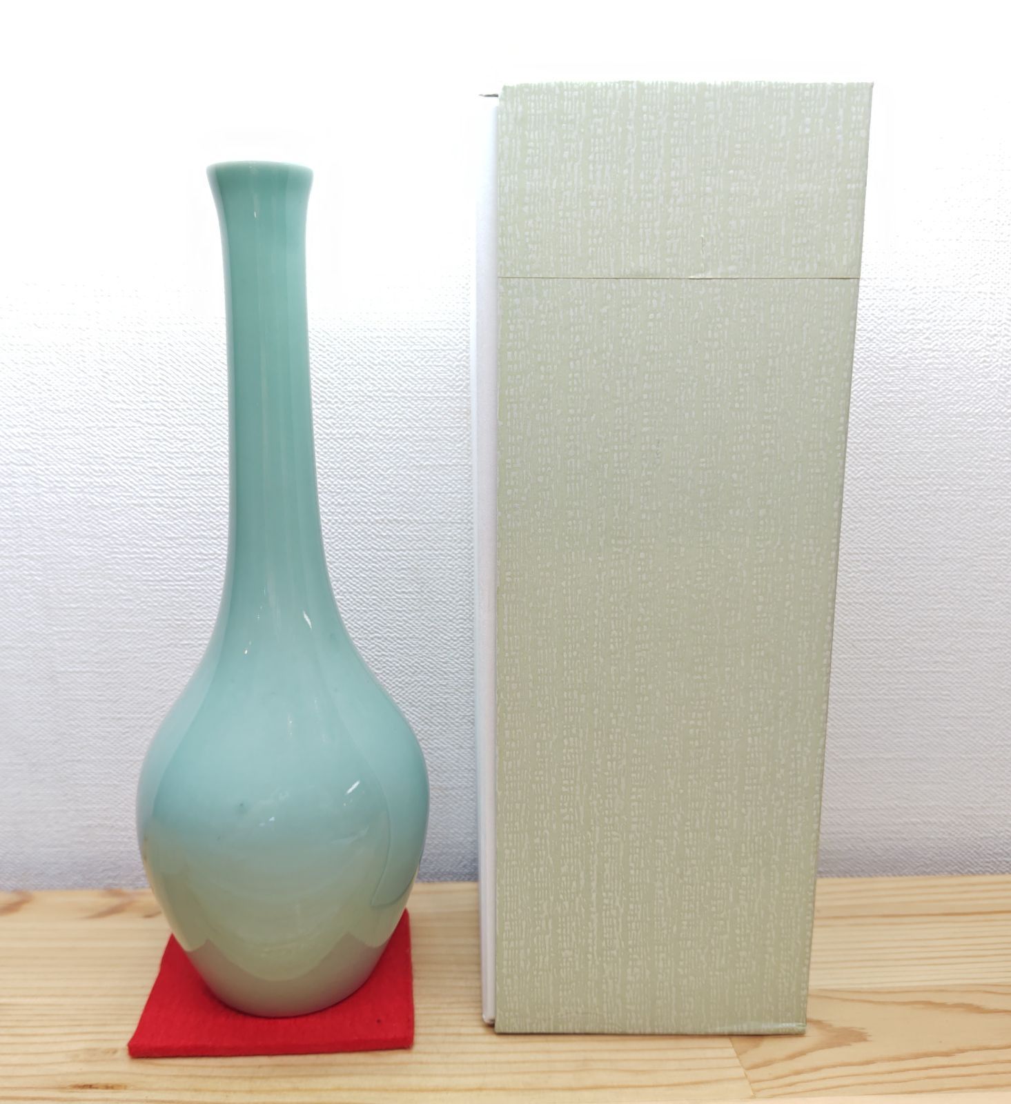 逢絢亭・新品】茶道具 花入 美濃焼 鶴首花入 朝鮮唐津釉 金新窯