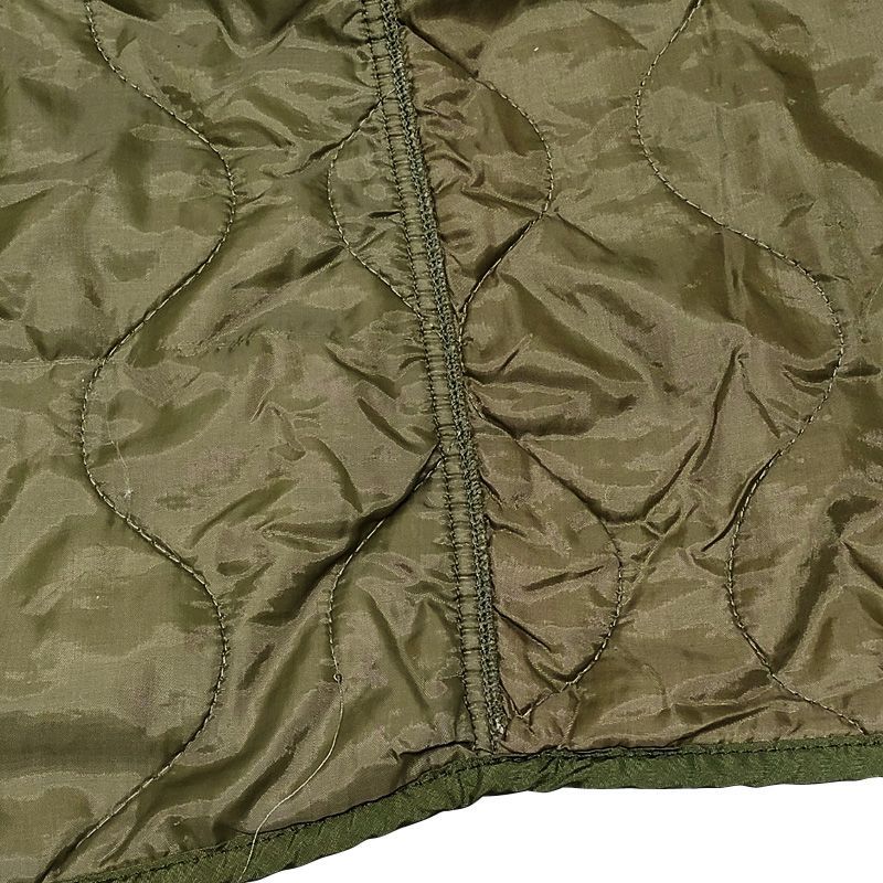 70's アメリカ軍 M-65 フィッシュテールパーカ キルティング ライナー サイズ：S オリーブ U.S.ARMY M-65 Fishtail Parka Quilting Liner Coat 中綿 【中古】