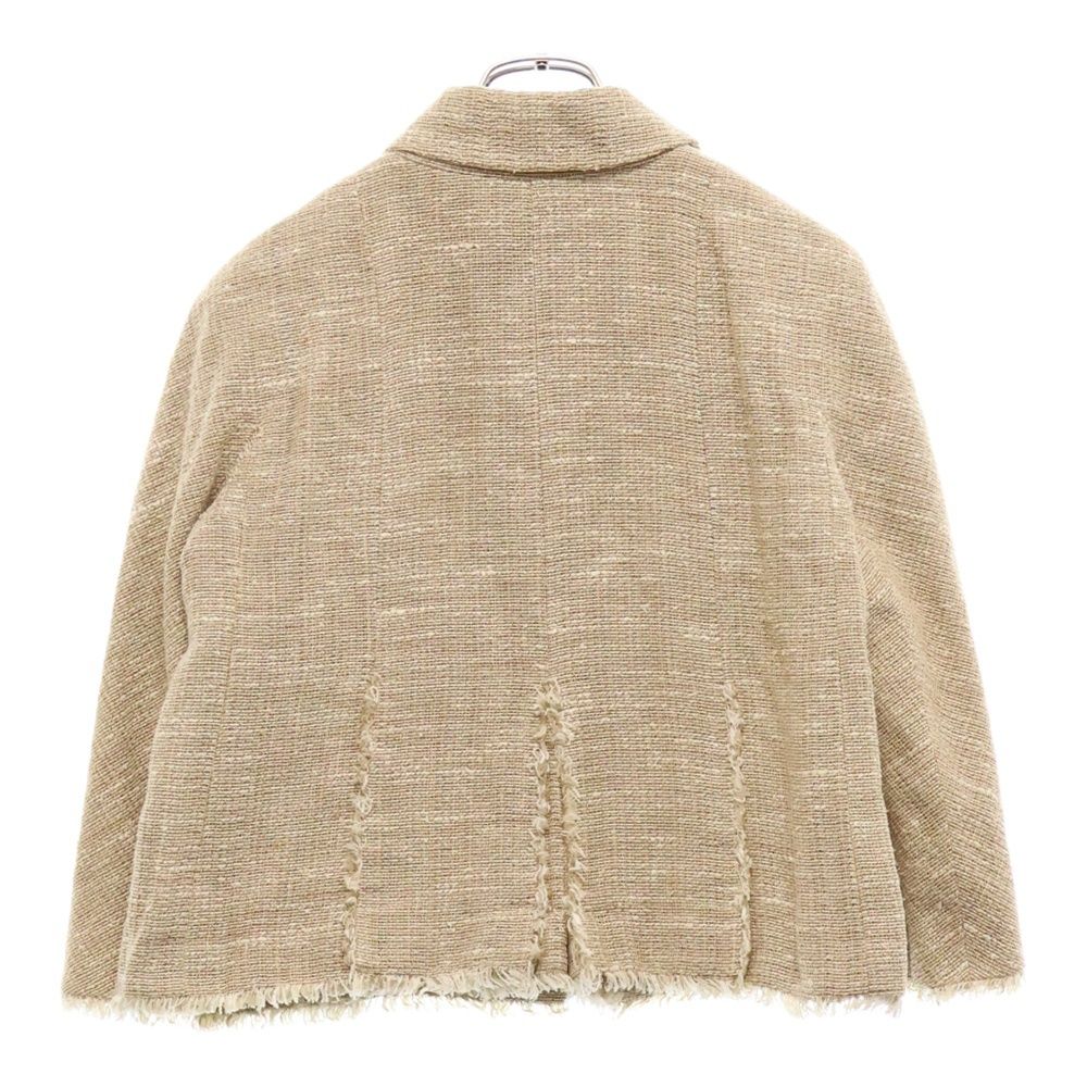 CHANEL (シャネル) 08P カメリアブローチ付 リネンジャケット ココ  