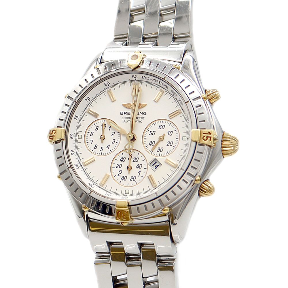 BREITLING クォーツ 腕時計 シルバー/ゴールド 100m防水