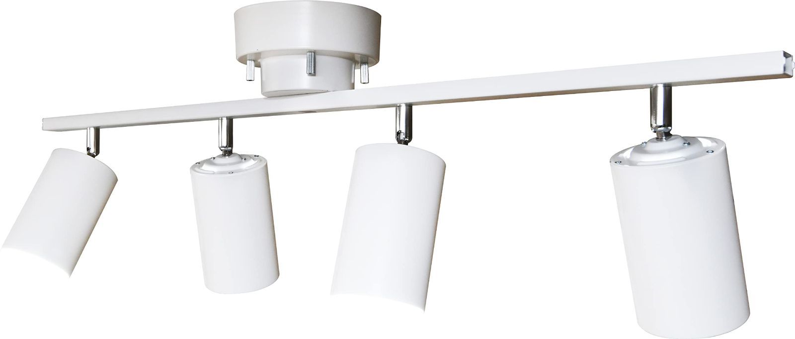 人気商品 E26口金 天井照明 角度調節機能 スポットライト 北欧 4灯 LED電球 シーリングライト 電球別売 インテリア ホワイト 山善 SPL-A4R83 WH