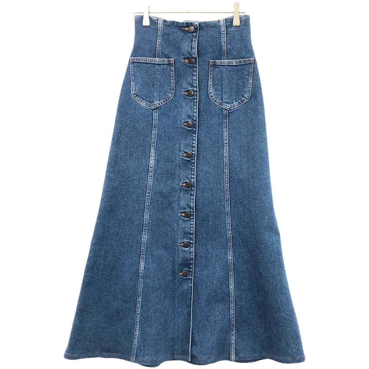 Verybrain ベリーブレイン 19SS フロントボタンデニムロング Verybrain ベリーブレイン 19SS フロントボタンデニムロング