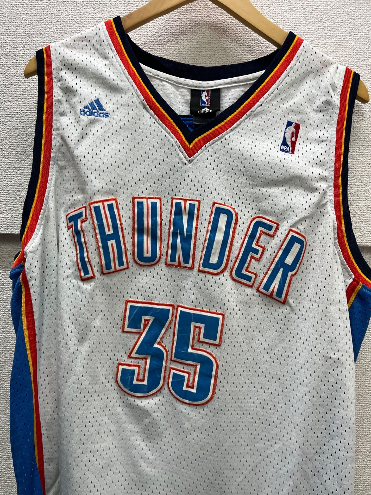 ケビンデュラント ゲームシャツ バスケシャツ ＮＢＡ adidas THUNDER DURANT