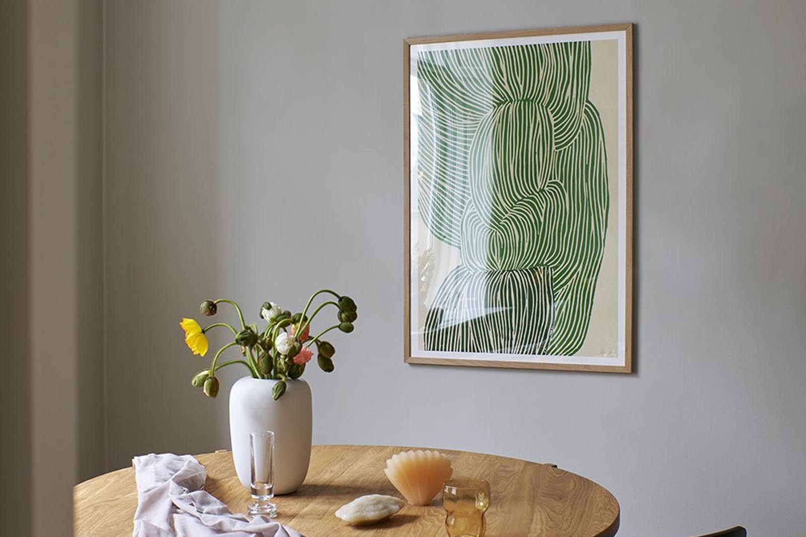 【フレーム付】THE POSTER CLUB Green Ocean 50×70 The Poster Club アートポスター 50×70cm Green Ocean/124x10656