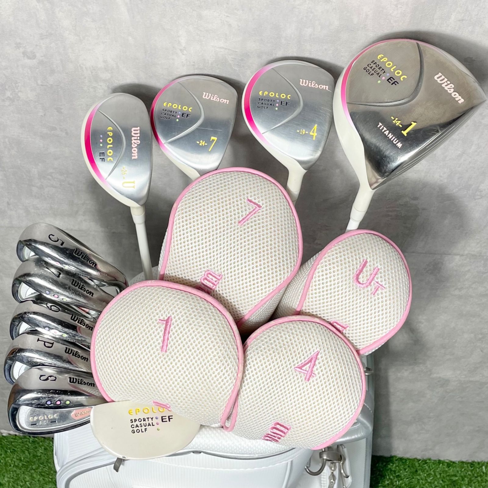 キャロウェイ ソレイルバッグ ウィルソン レディースゴルフ10本セット